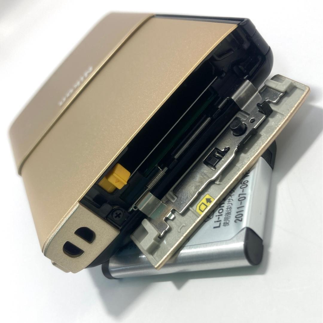 【動作品】Nikon デジカメ COOLPIX S100 ゴールド コンデジ