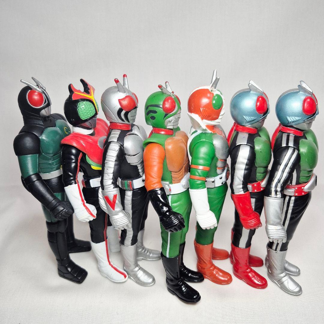 昭和仮面ライダー　ソフビフィギュアセット17センチ
