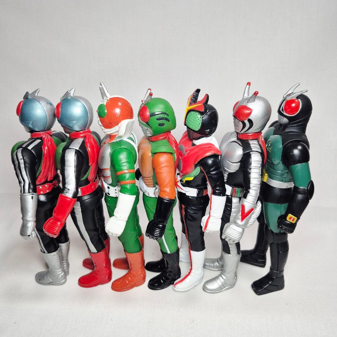 昭和仮面ライダー　ソフビフィギュアセット17センチ