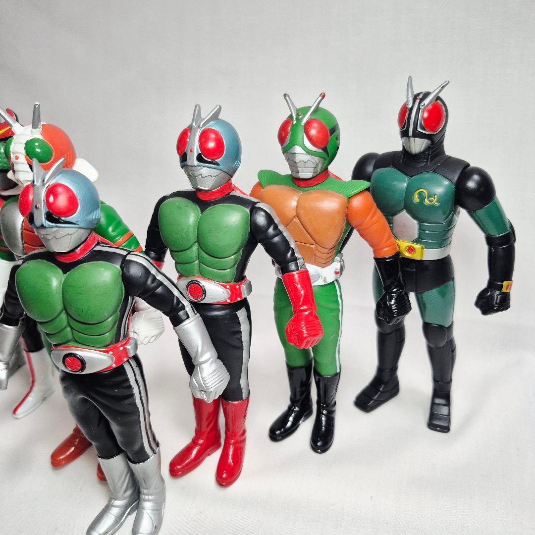 昭和仮面ライダー　ソフビフィギュアセット17センチ