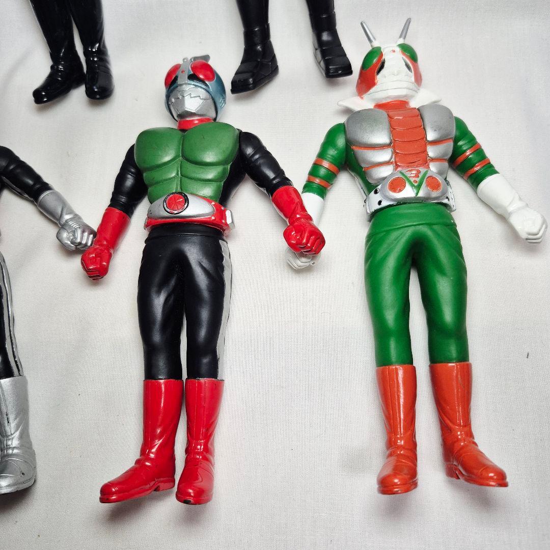 昭和仮面ライダー　ソフビフィギュアセット17センチ