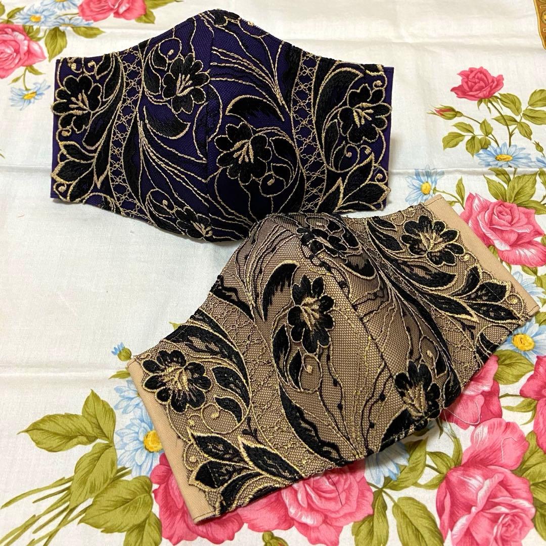 [ピンクの白玉]ハンドメイドマスク