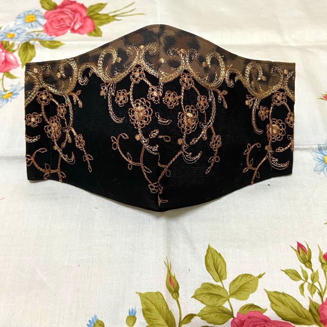 [ピンクの白玉]ハンドメイドマスク