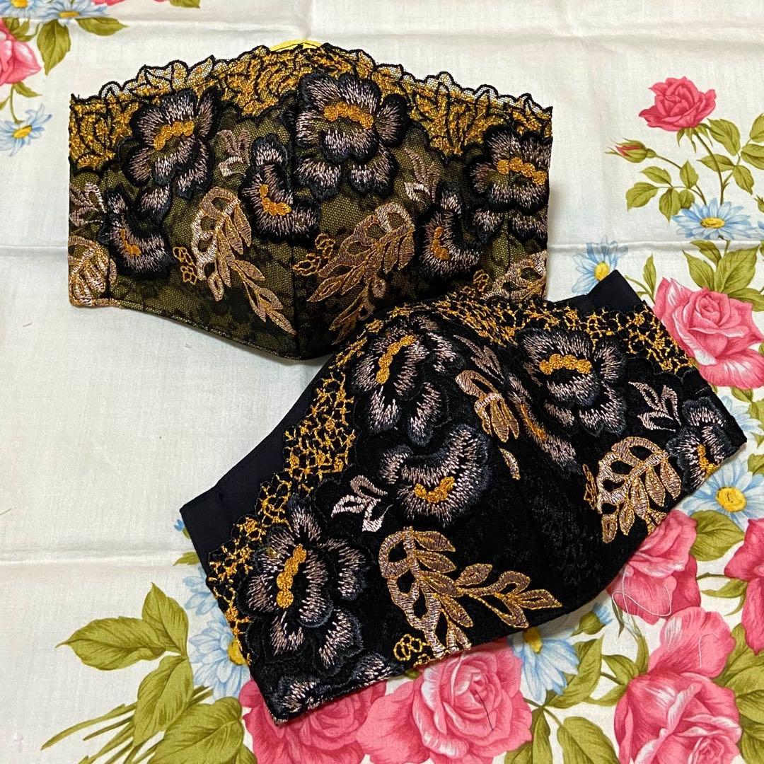 [ピンクの白玉]ハンドメイドマスク