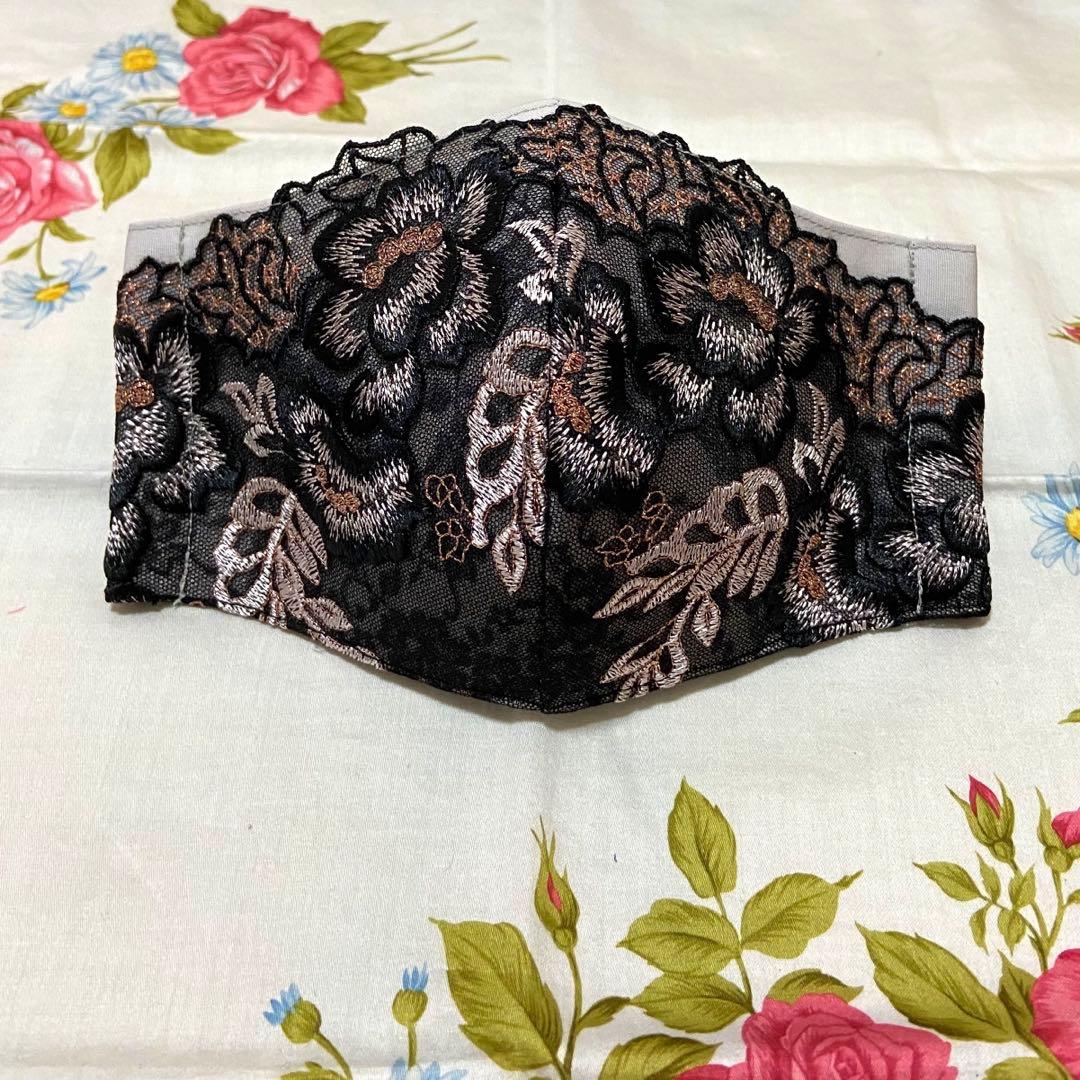 [ピンクの白玉]ハンドメイドマスク