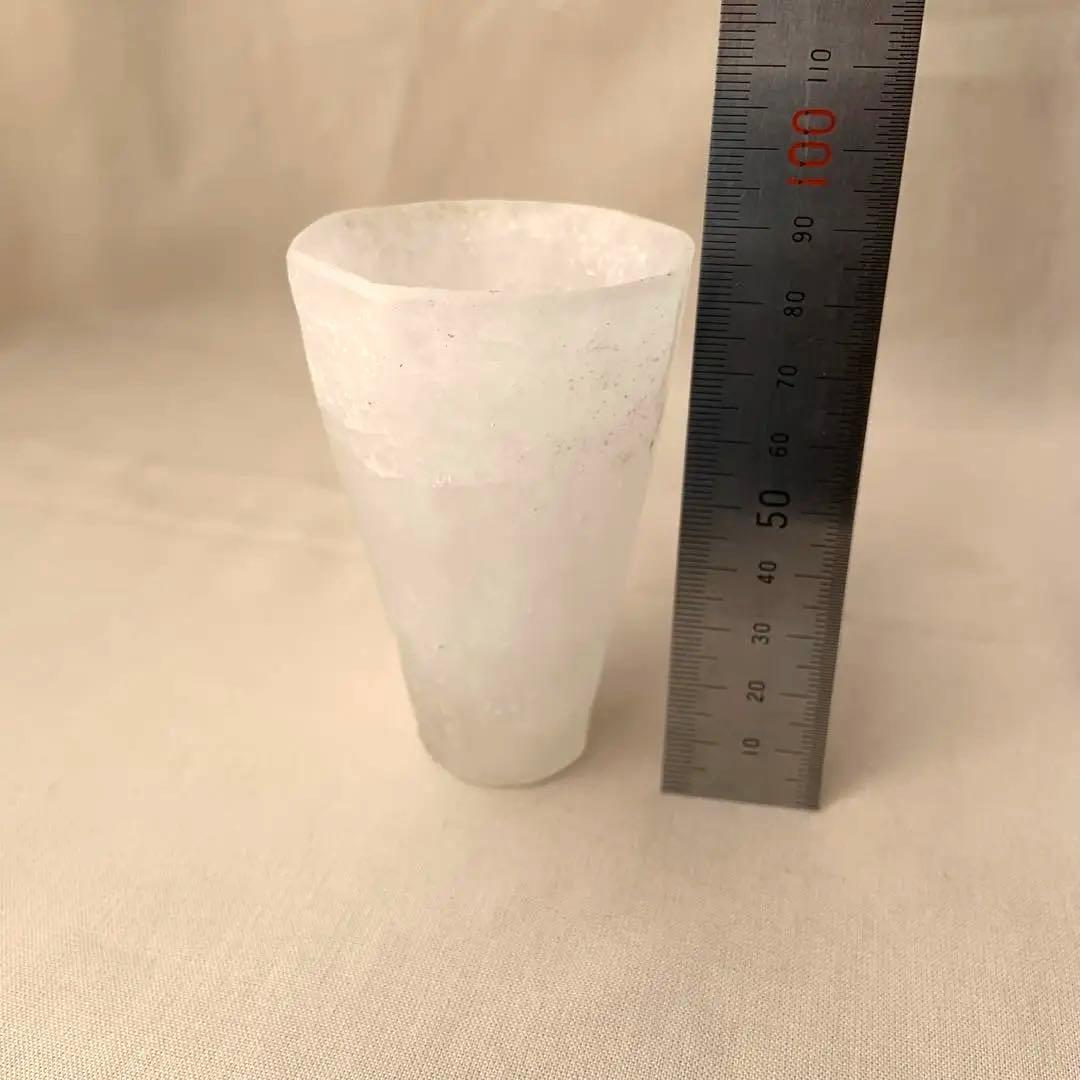 半透明ガラス ショットグラス 高さ約8.7cm