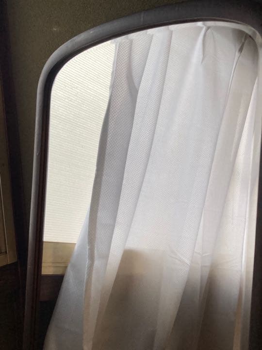 50年前の鏡　昭和50年台以前の鏡　木枠　古民具　置き鏡　昭和レトロ