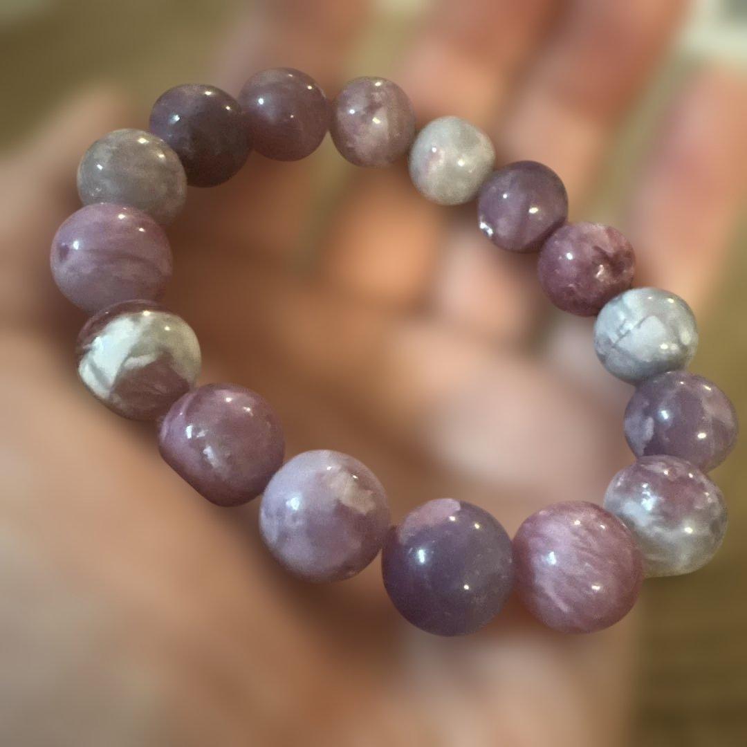 雲母ブレスレット　天然石