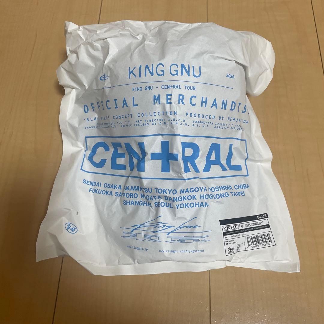 King Gnu CEN+RAL 帽子　キャップ　　ブルー