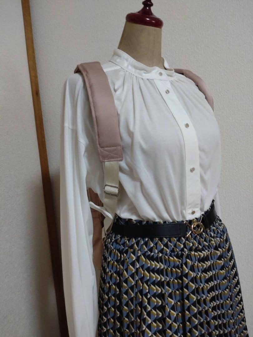 帯リメイクドロップリュック***淡桃地有職文様柄***