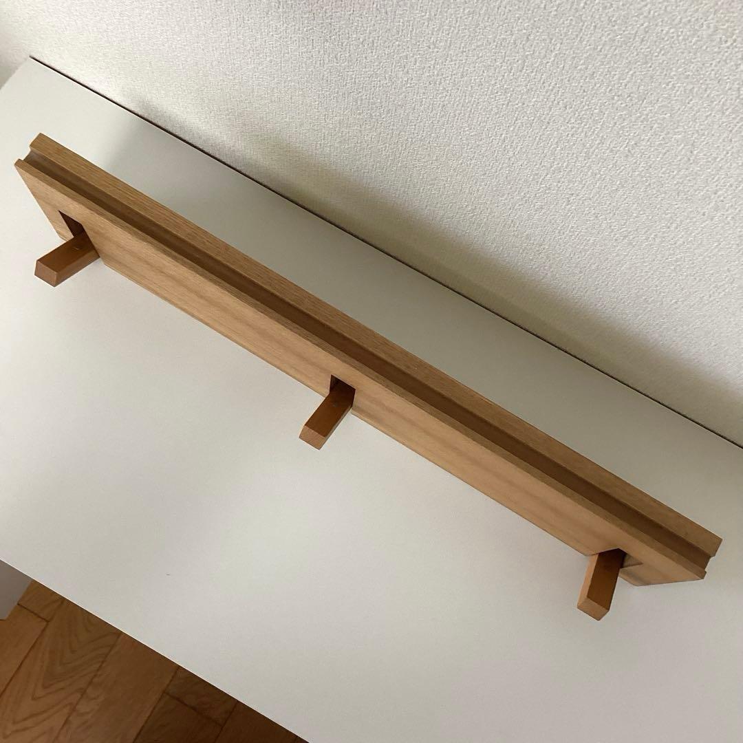 無印　壁に付けられる家具　3点セット★ミラー　鏡★３連ハンガー　フック★家具棚