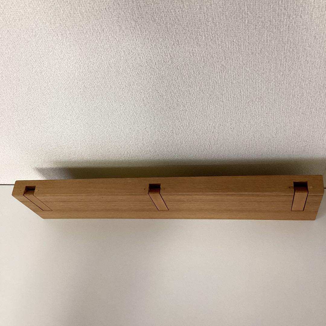 無印　壁に付けられる家具　3点セット★ミラー　鏡★３連ハンガー　フック★家具棚