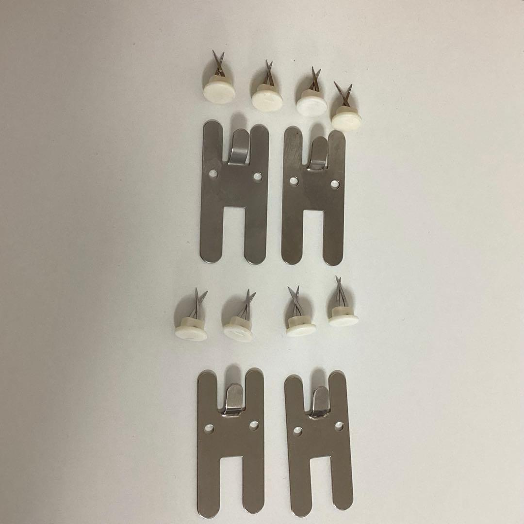 無印　壁に付けられる家具　3点セット★ミラー　鏡★３連ハンガー　フック★家具棚