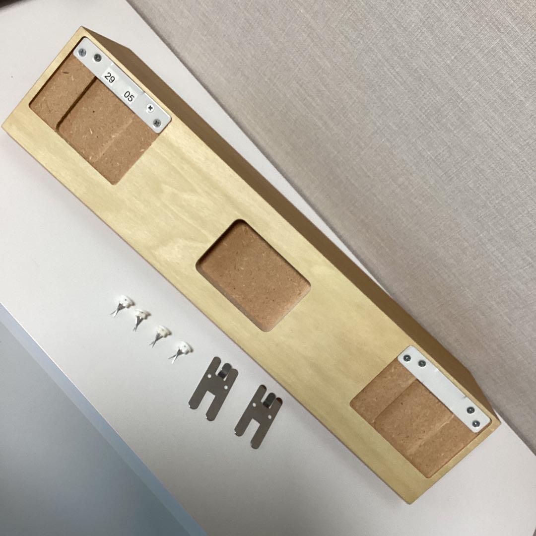 無印　壁に付けられる家具　3点セット★ミラー　鏡★３連ハンガー　フック★家具棚