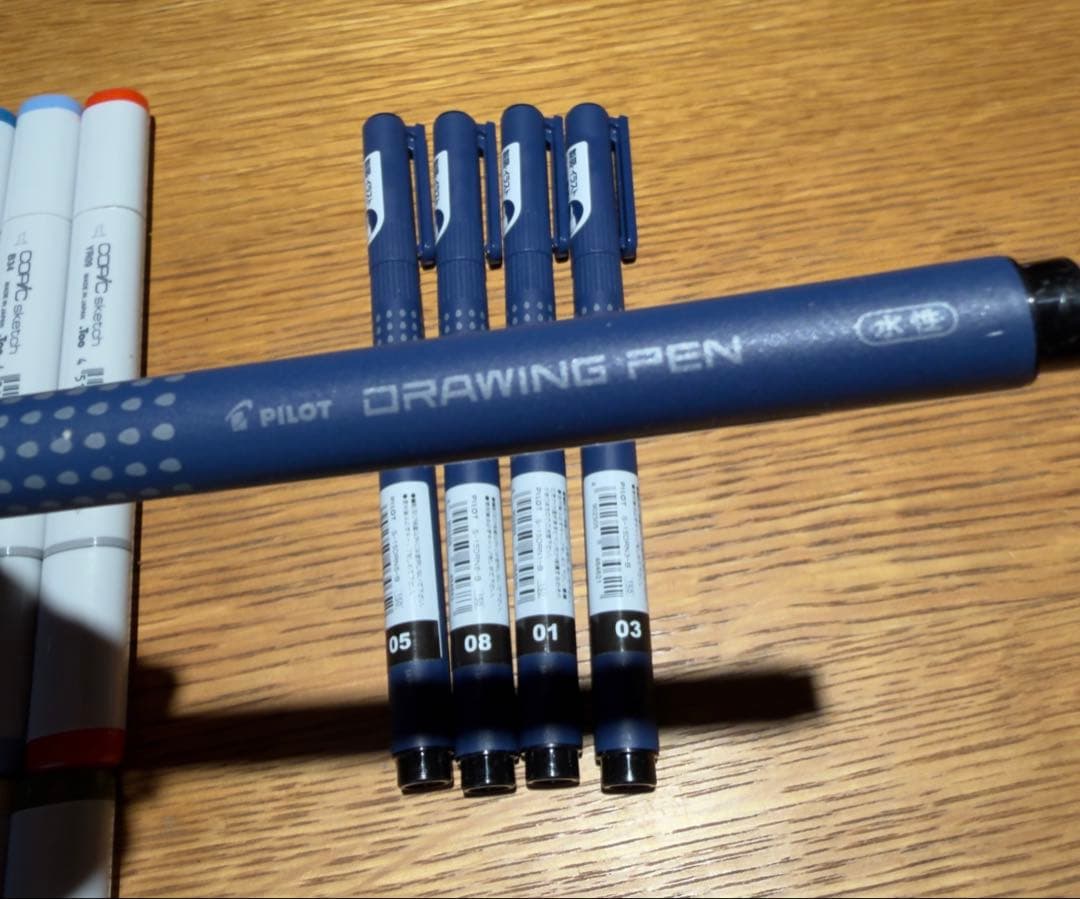 コピック スケッチ（Copic）36色 PILOT Drawing Pen 5本