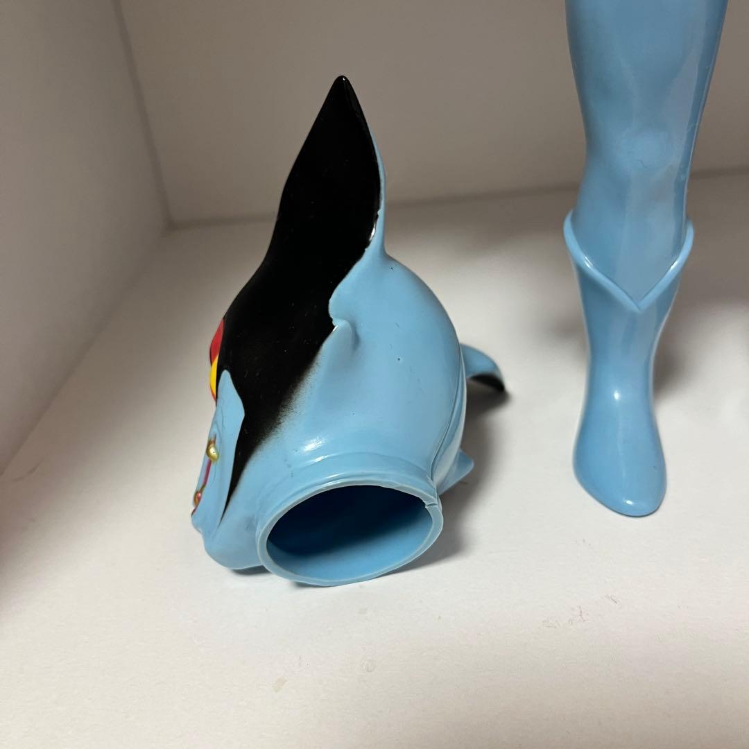 美品 メディコム トイ デビルマン レトロデザイン版 マスク取れ ソフビ 永井豪