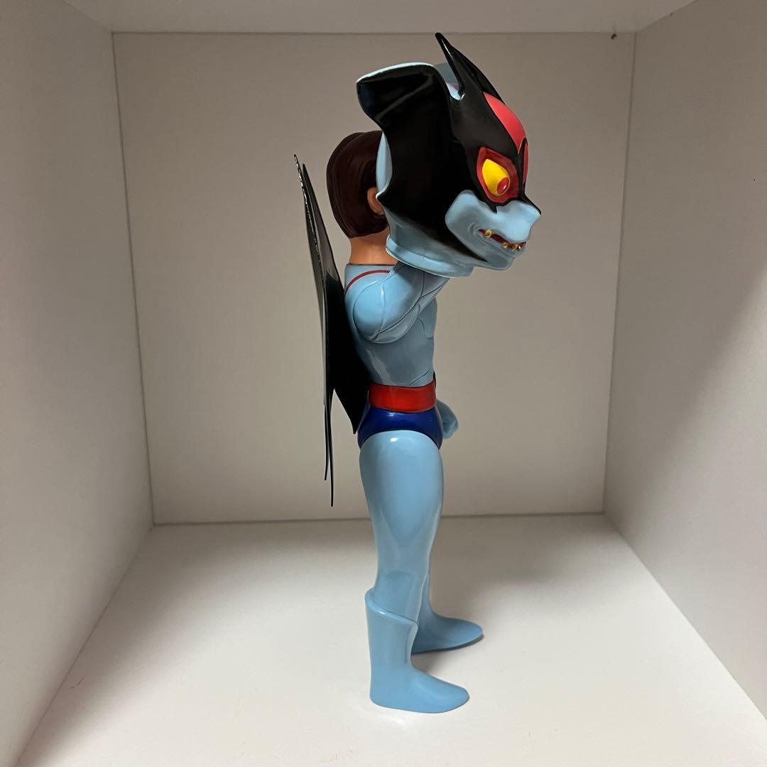 美品 メディコム トイ デビルマン レトロデザイン版 マスク取れ ソフビ 永井豪