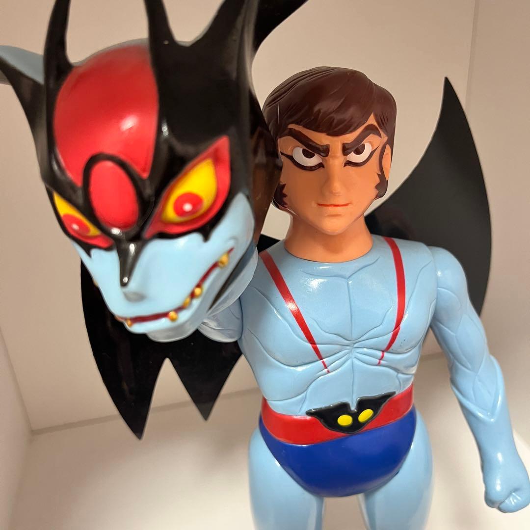 美品 メディコム トイ デビルマン レトロデザイン版 マスク取れ ソフビ 永井豪
