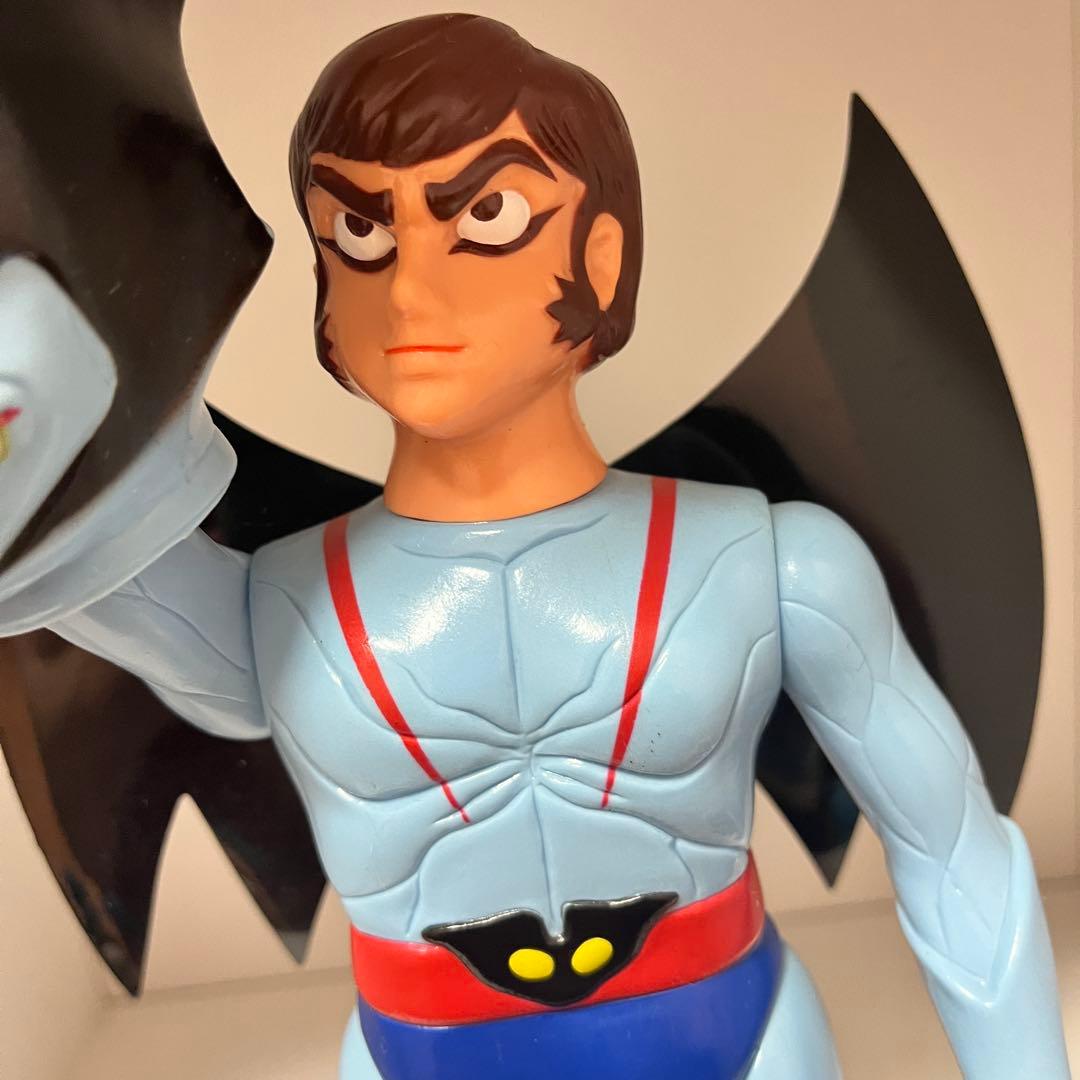 美品 メディコム トイ デビルマン レトロデザイン版 マスク取れ ソフビ 永井豪