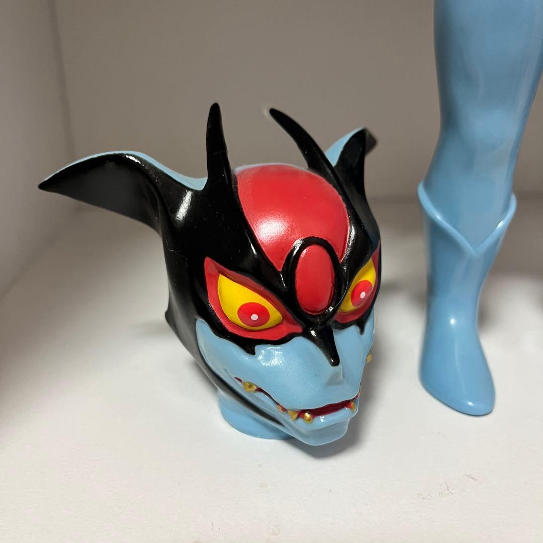 美品 メディコム トイ デビルマン レトロデザイン版 マスク取れ ソフビ 永井豪