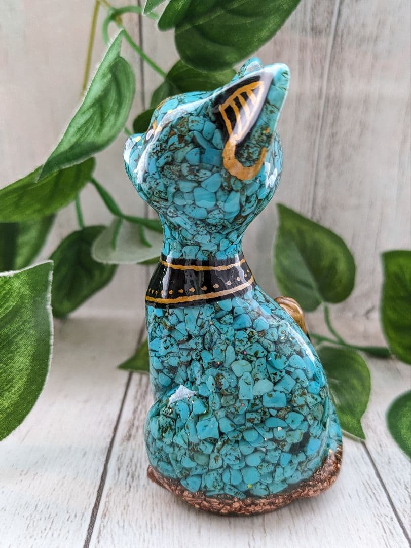 【つる927】シトリンのビリケンさん形オルゴナイト☆他１点