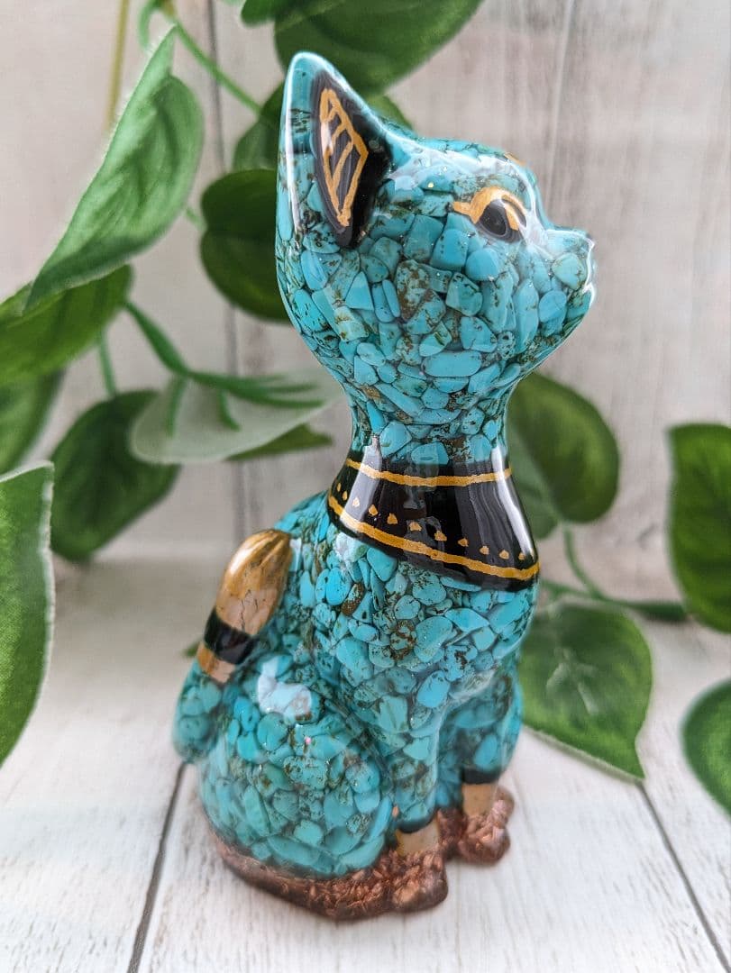 【つる927】シトリンのビリケンさん形オルゴナイト☆他１点