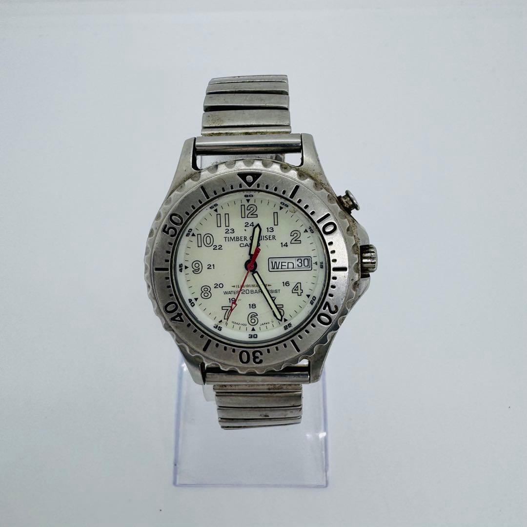 ✨CASIO✨カシオ✨ホワイト文字盤✨デイデイト✨TIC-103✨腕時計✨