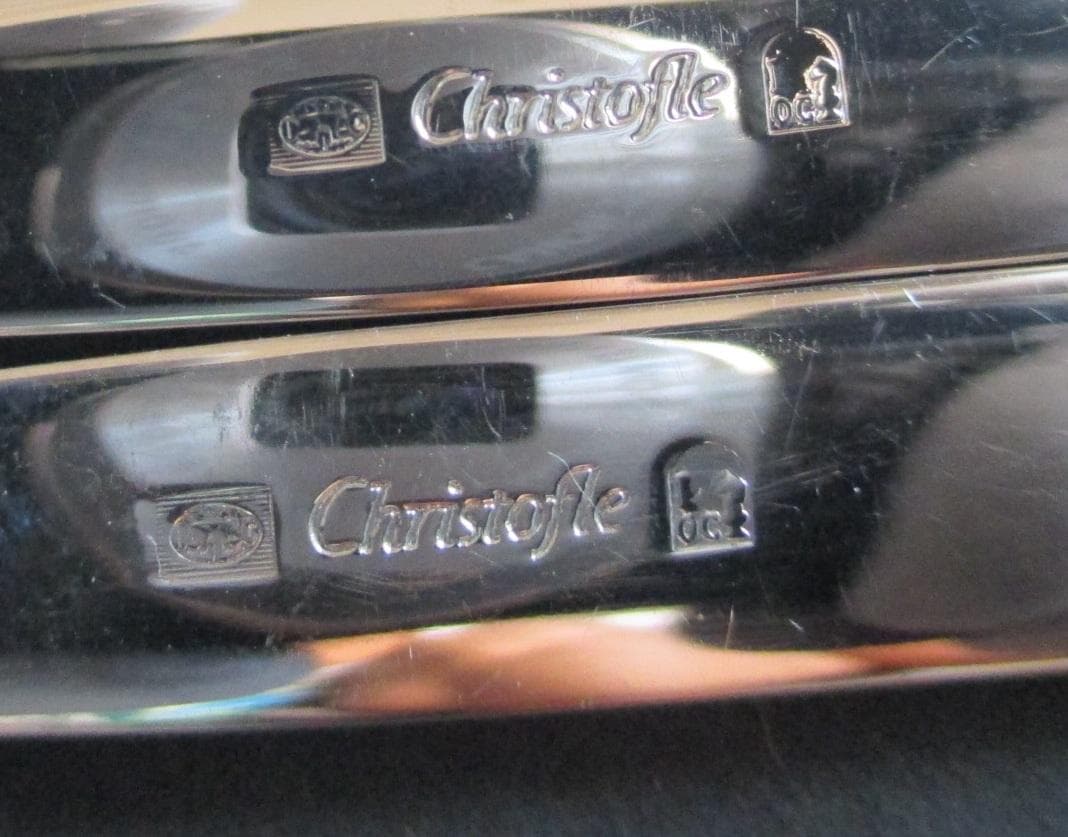 ☆仏蘭西高級銀器クリストフルシルバー　プティフォーク４本　日本限定品　収納箱入り