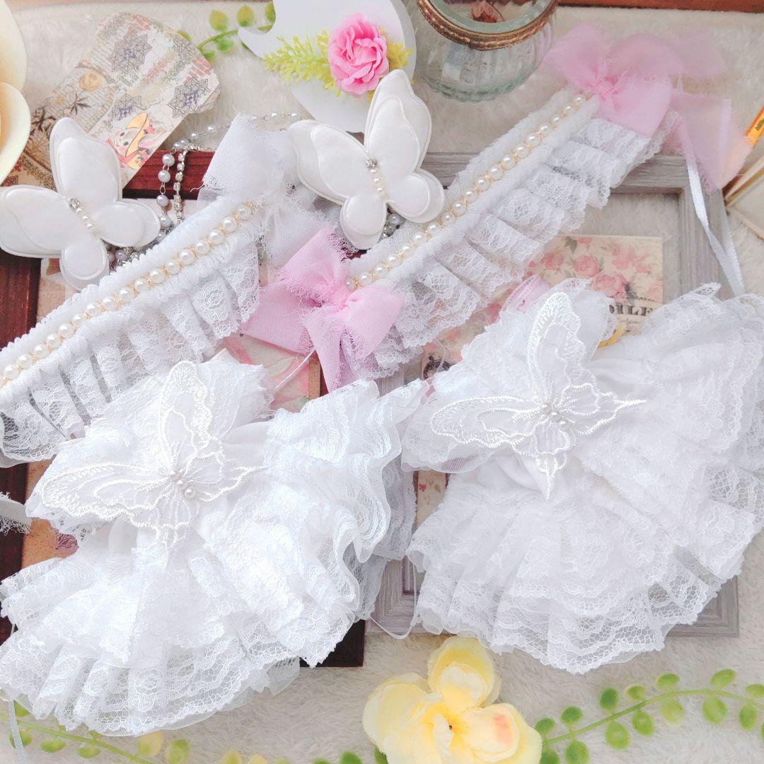 【特別セット】繋がりブローチ　アンティークローズ　ドレス　１６cm　ぬい服