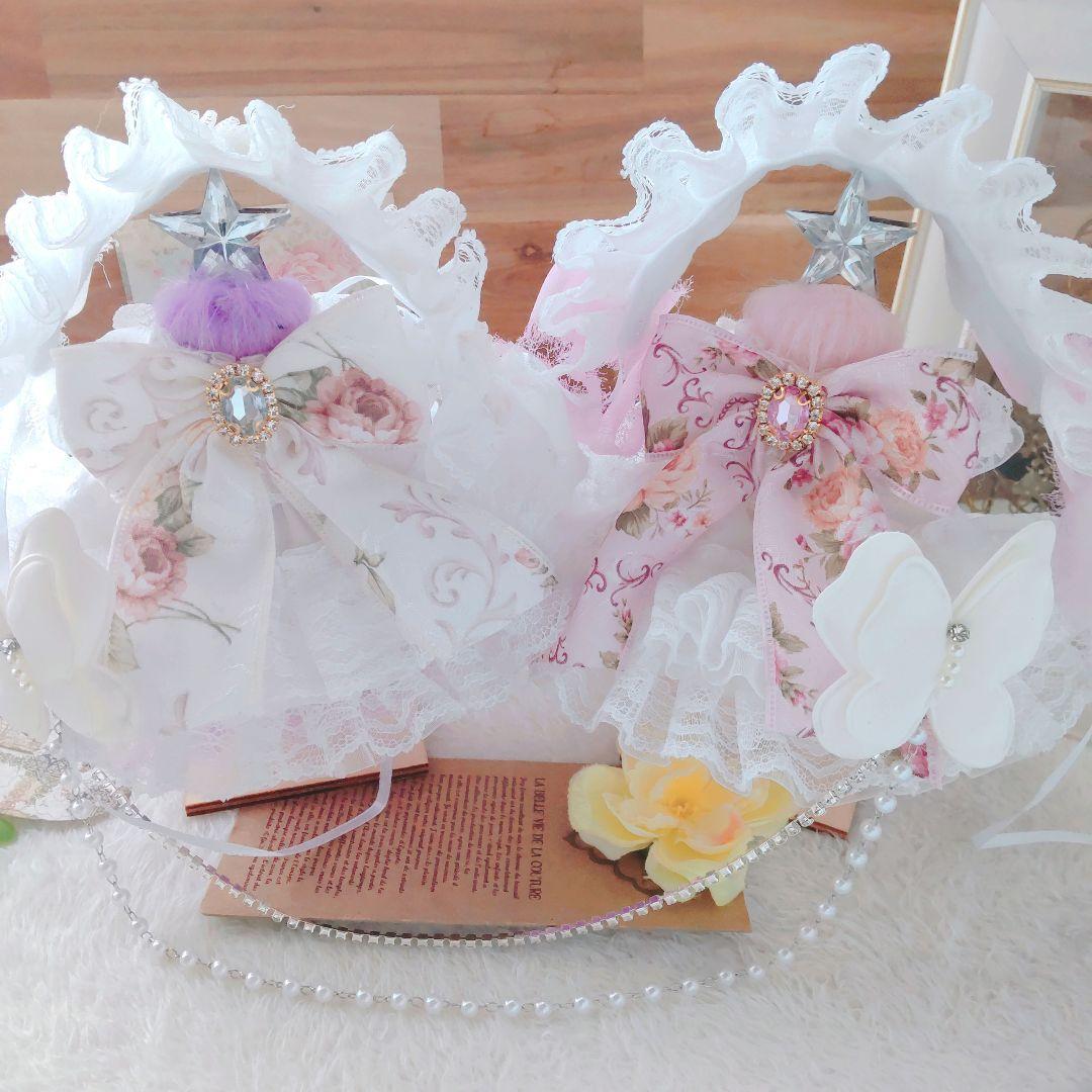 【特別セット】繋がりブローチ　アンティークローズ　ドレス　１６cm　ぬい服