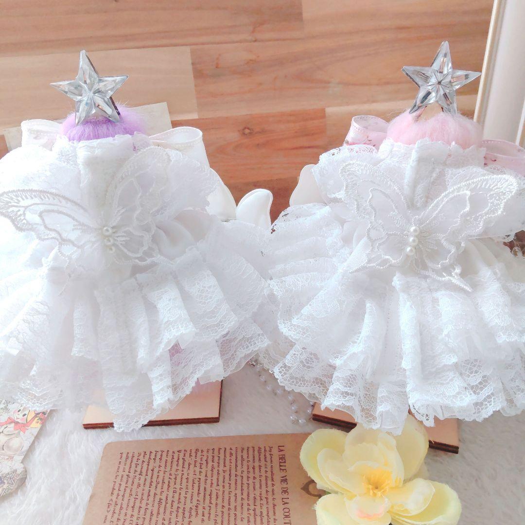【特別セット】繋がりブローチ　アンティークローズ　ドレス　１６cm　ぬい服