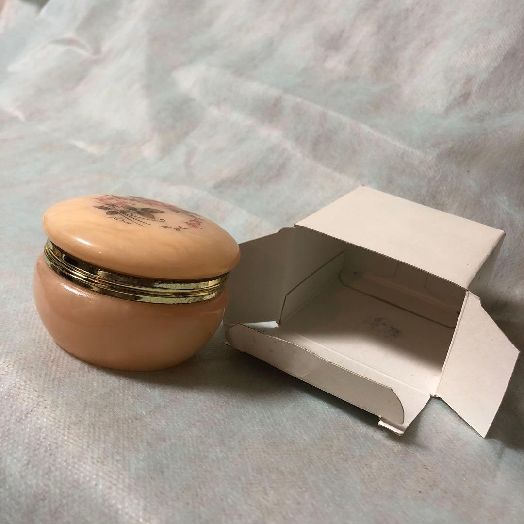 イタリア製　大理石　ローズ　小物入れ