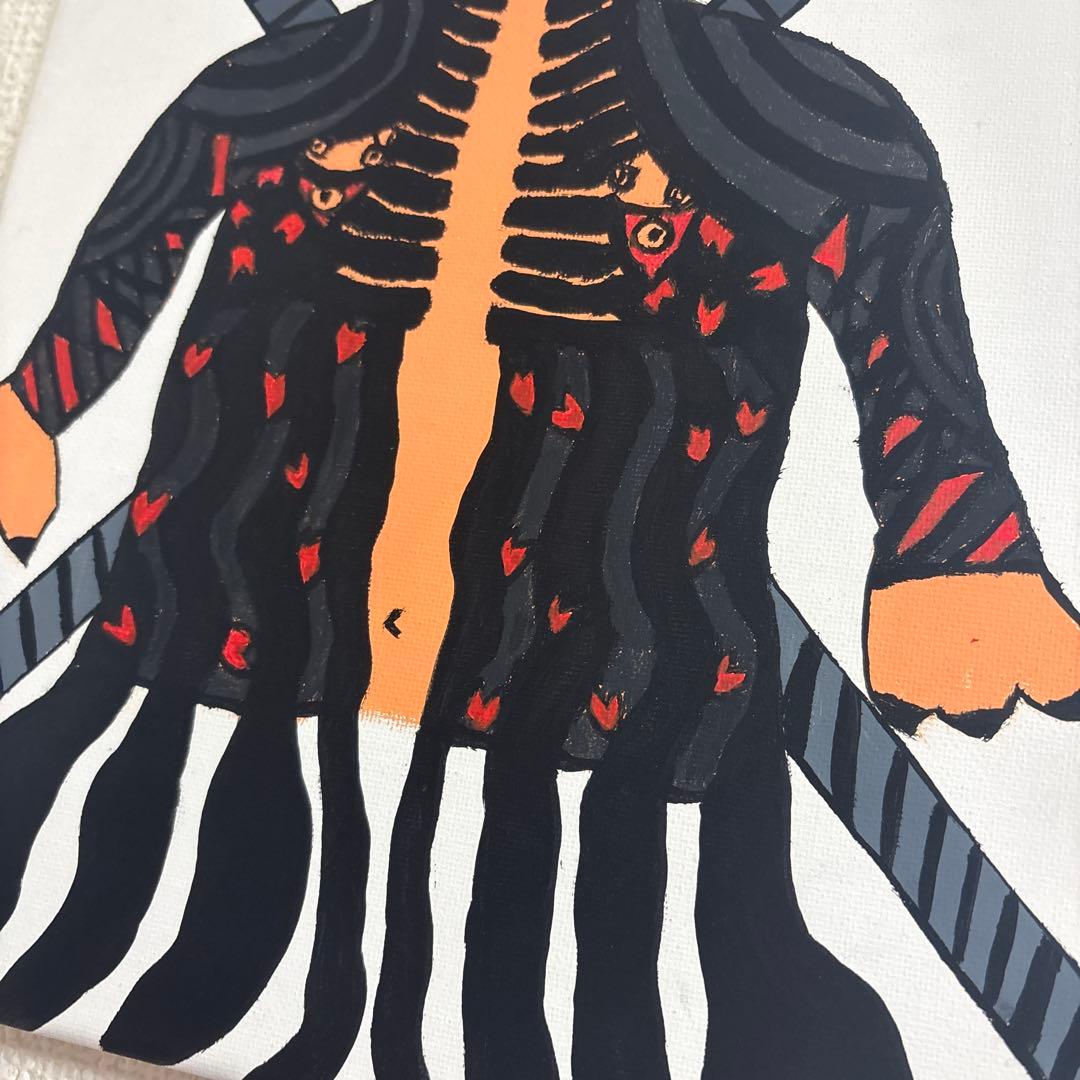 一点物　アクリル画　ハンドメイド　絵画