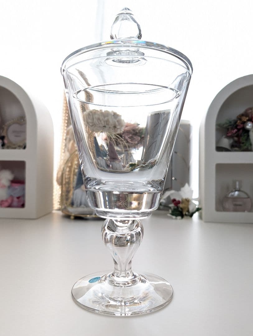 ティファニー ガラスポット ガラスジャー ポット 小物入れ