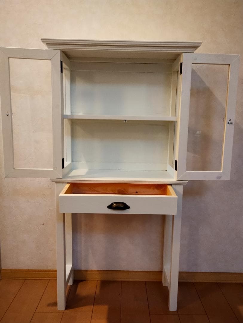 ハンドメイド木製キャビネット 医療棚 ケビント　什器