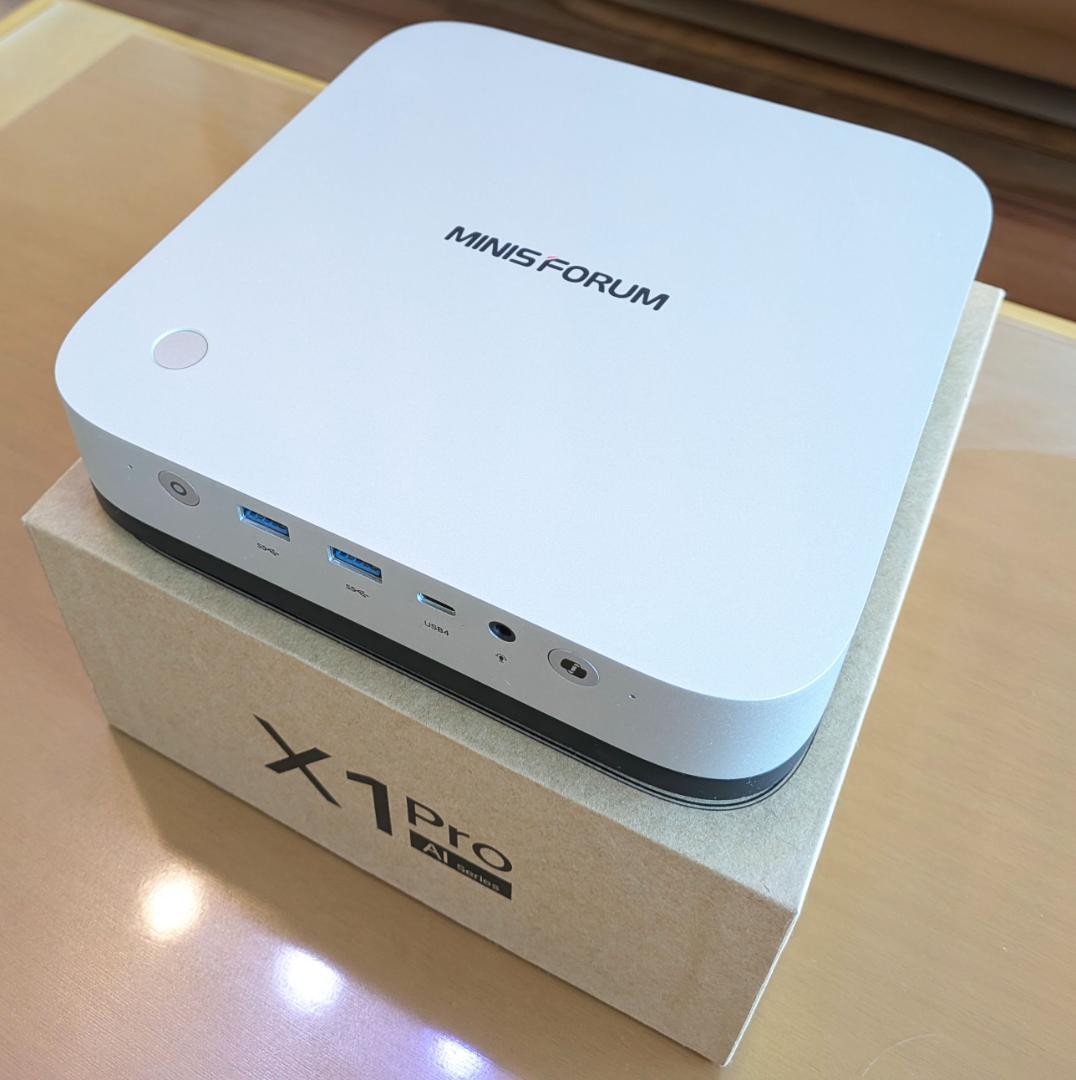 Minisforum AI X1 Pro 美品/２ヶ月+おまけ メモリSSDなし