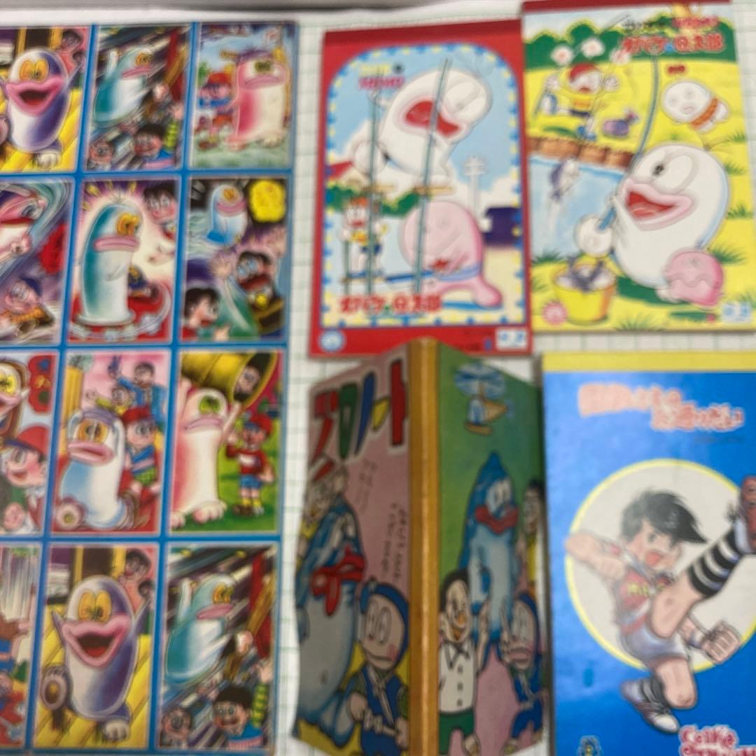 1970年代藤子不二雄のオバケのQ太郎のメモ帳２冊と面子ハットリくん国松5種類