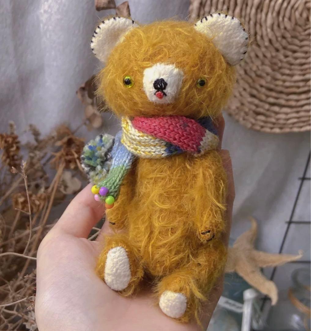 ベロ出しくまさん ぬいぐるみ 海外作家様 ヴィンテージトイ 熊 ハンドメイド