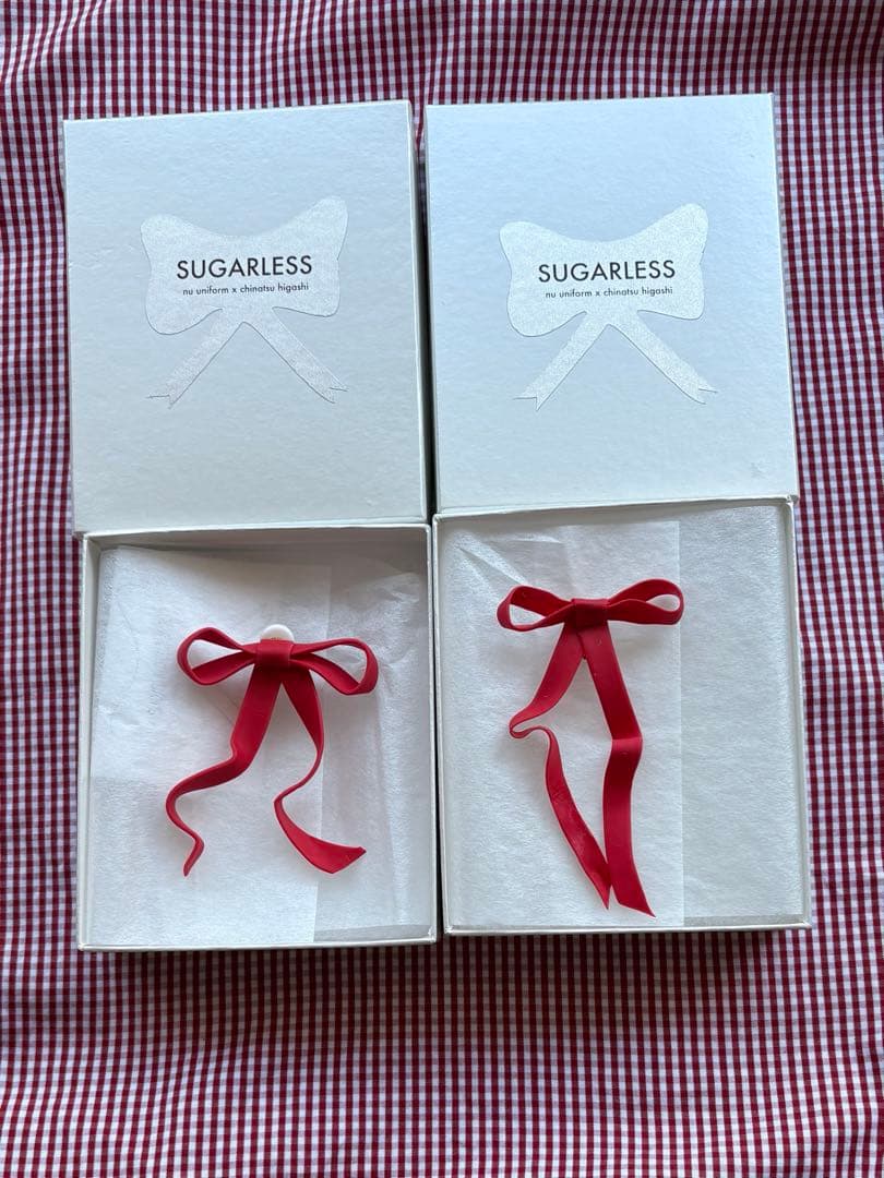 フェイクシュガーリボン　イヤリング