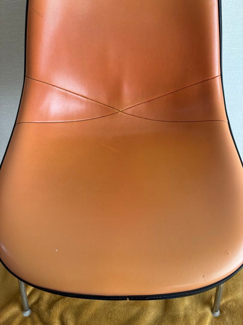 ヴィンテージ 日本製 イームズ ハーマンミラー シェルチェア ナウガハイドレザー