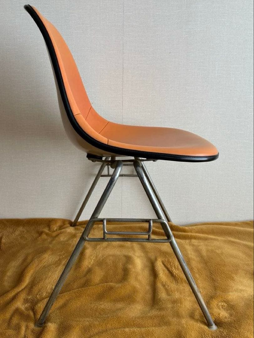 ヴィンテージ 日本製 イームズ ハーマンミラー シェルチェア ナウガハイドレザー