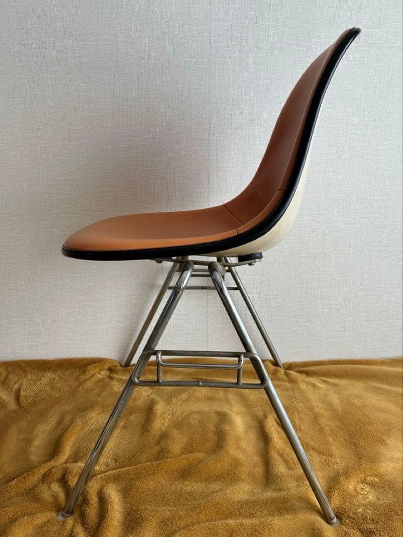 ヴィンテージ 日本製 イームズ ハーマンミラー シェルチェア ナウガハイドレザー