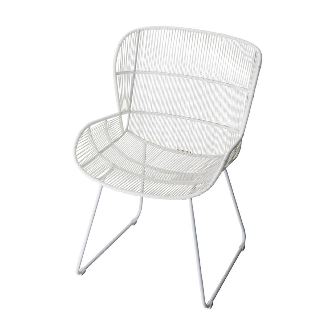 【新品未開封】 Oliver オリバー アウトドアチェア ホワイト スチール素材