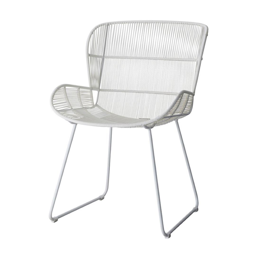 【新品未開封】 Oliver オリバー アウトドアチェア ホワイト スチール素材