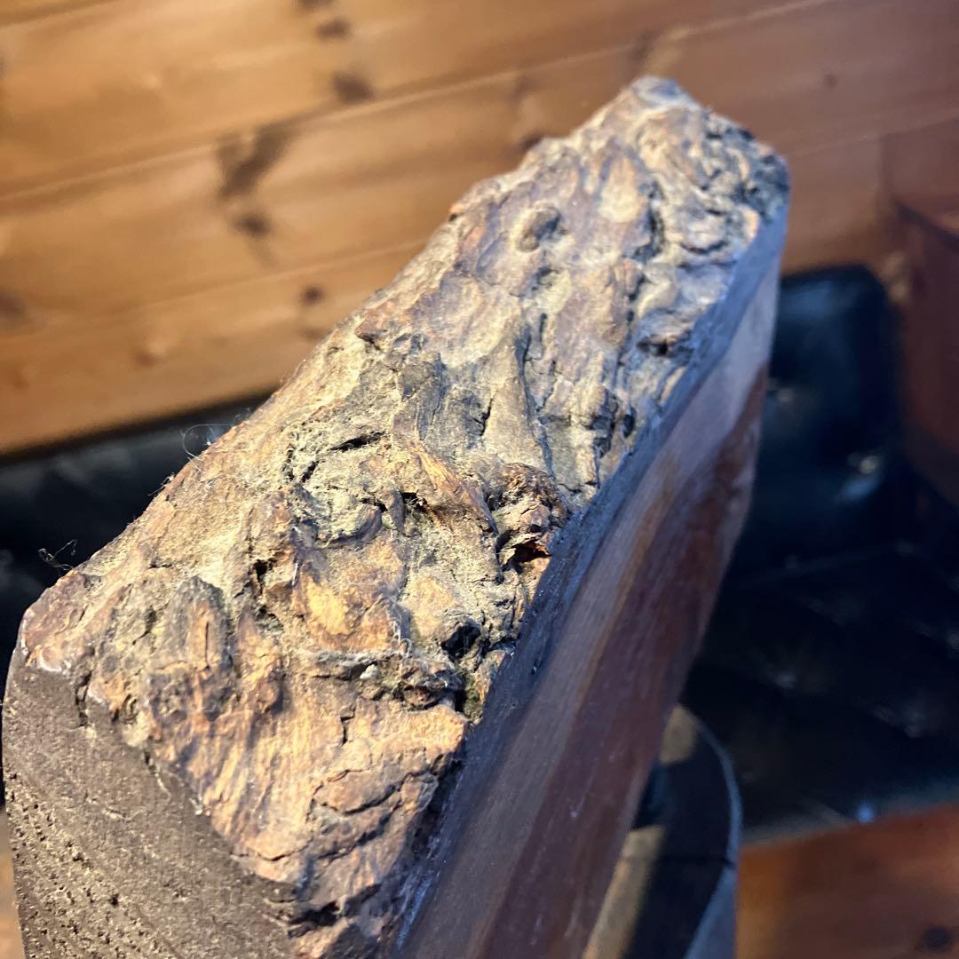 Gem City アイスクリーム風ステンシル背板 ピアノ椅子　切り株ハンドメイド