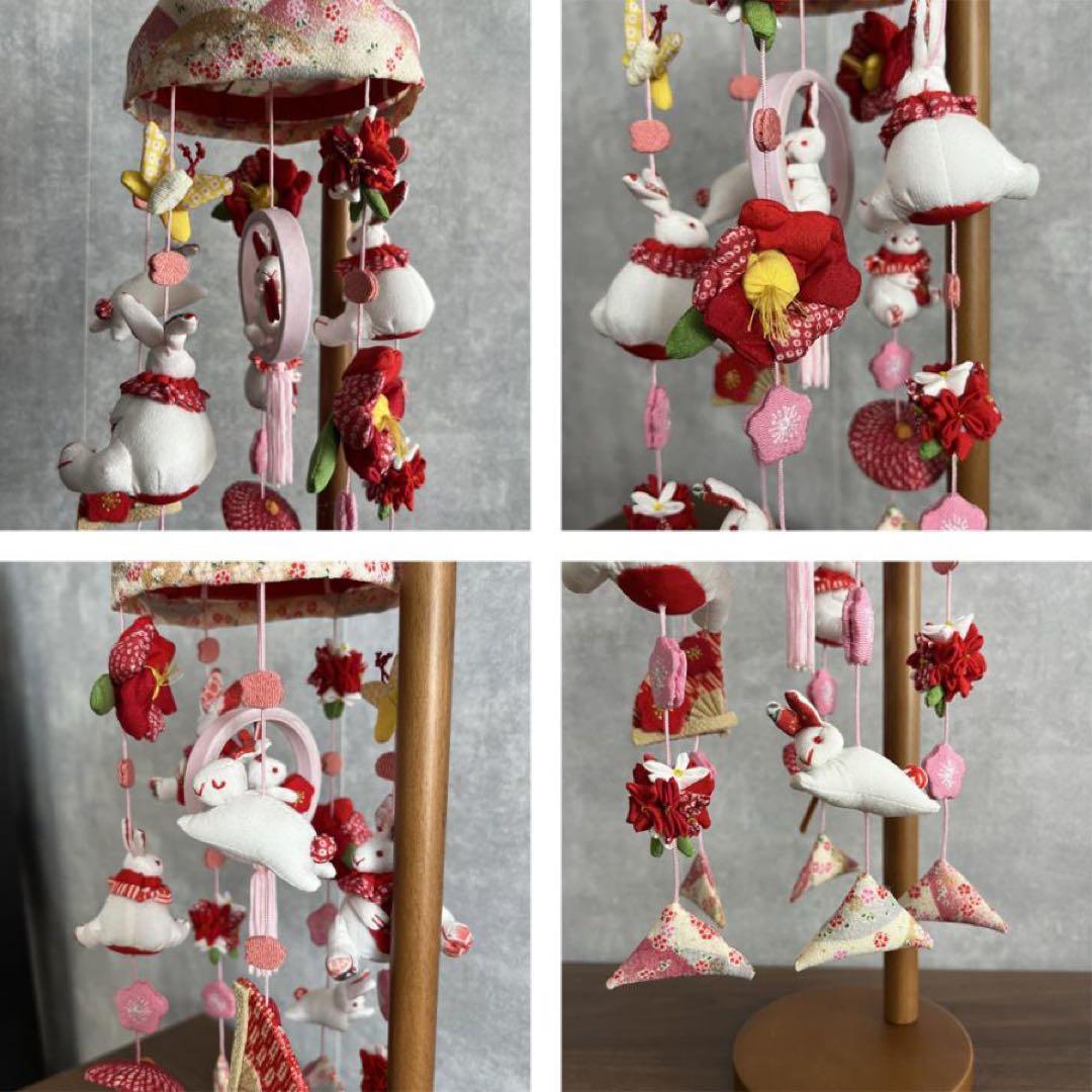 【新品】吊るし雛 うさぎっ子 あかり