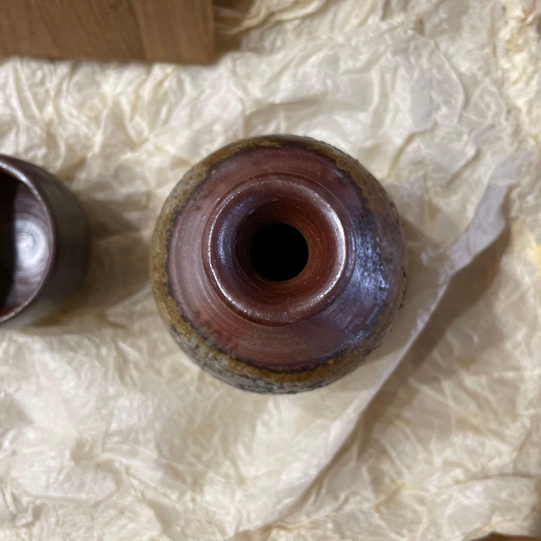 備前　榊原貢　徳利・お猪口(ぐい呑み)セット 未使用