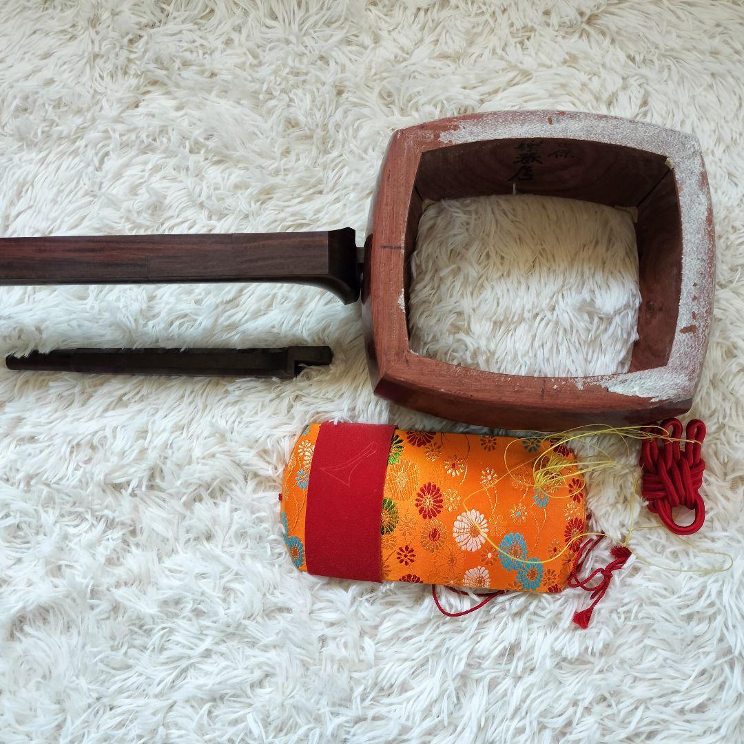 三味線 三絃一式 黒檀 ハードケース付き