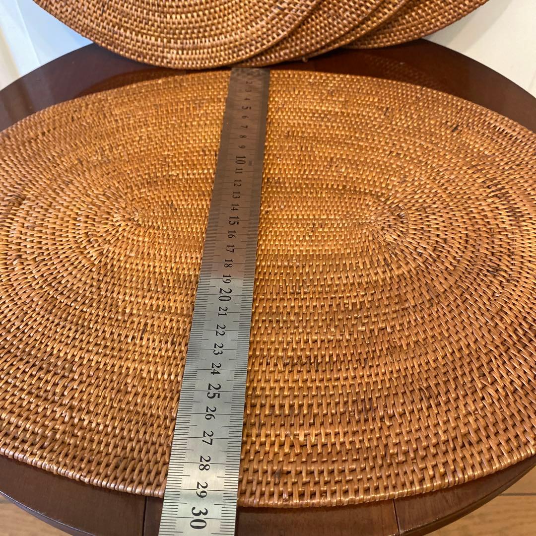 天然素材 バリ島産 アタ ランチョンマットBOXセット 大小各6枚入り