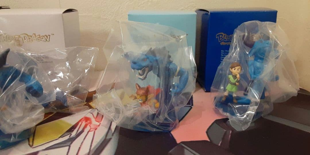 未使用品！　入手困難！　希少！　当時物　ブルードラゴン　フィギュア　5体セット